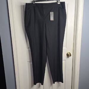 Avenue Black Stretch Straight-Leg Trousers